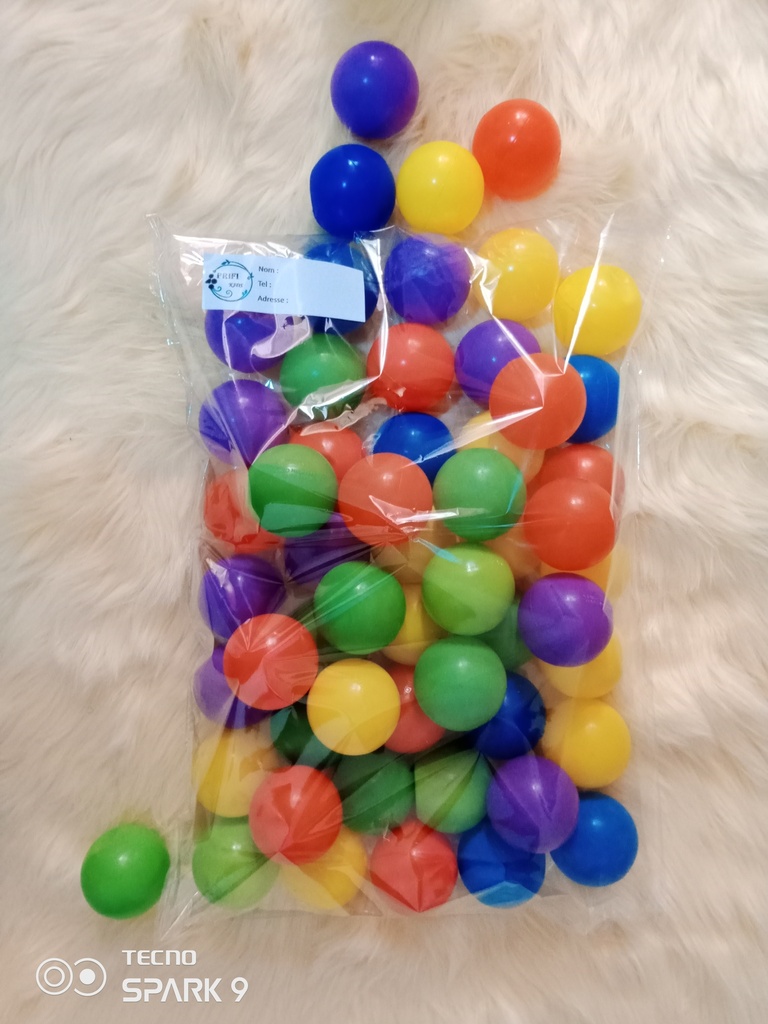 50 ballons colorés