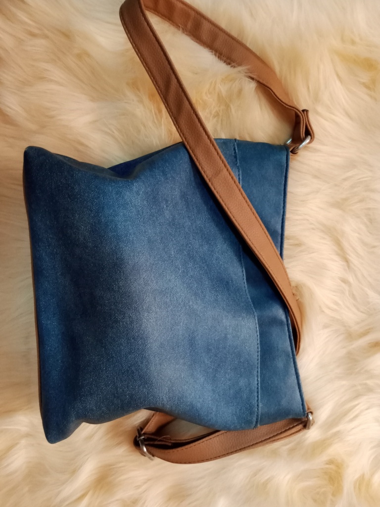 Sac bleu marron Rosetti