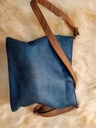 Sac bleu marron Rosetti