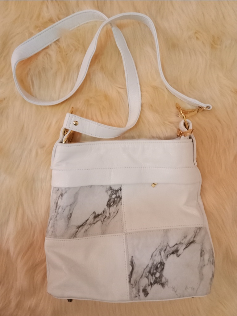 Sac blanc marbré S5